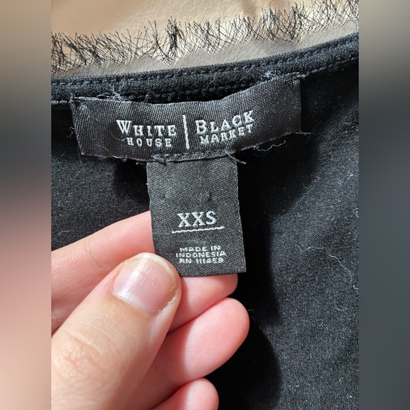 Black Ruffled Top - Picture 2 of 3